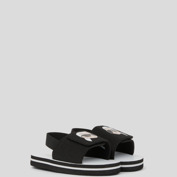 Karl Lagerfeld, Sandales Ikon Pour Bébés, unisex, Noir, Taille: L30