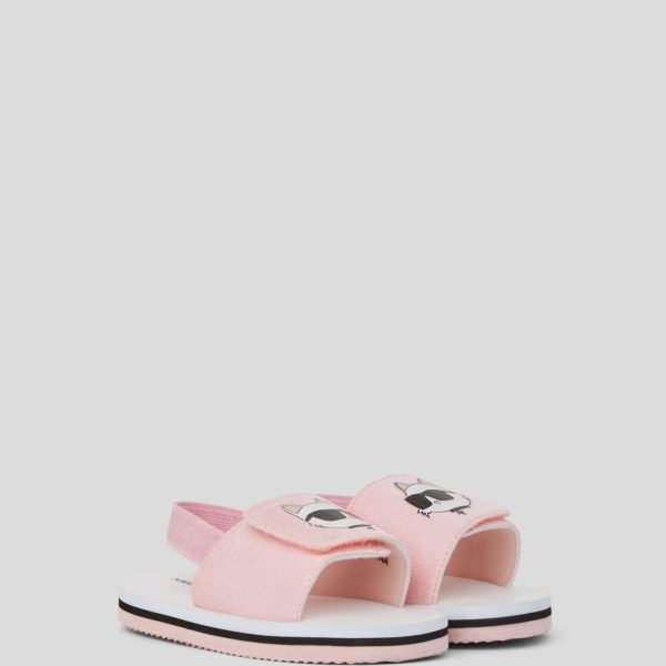 Karl Lagerfeld, Sandales Ikon Pour Bébés, unisex, Rose, Taille: L30