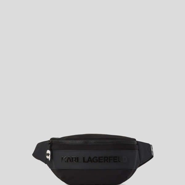 Karl Lagerfeld, Sac Banane Pour Garçons, unisex, Noir, Taille: L00