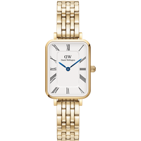 Daniel Wellington DW Montre 20x26mm Quadro Roman Numerals 5-Link Gold