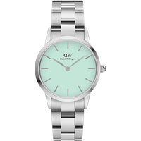 Daniel Wellington DW Montre 28mm Iconic Link Mint Silver