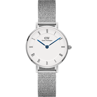 Daniel Wellington DW Montre 28mm Petite Roman Numerals Sterling Silver