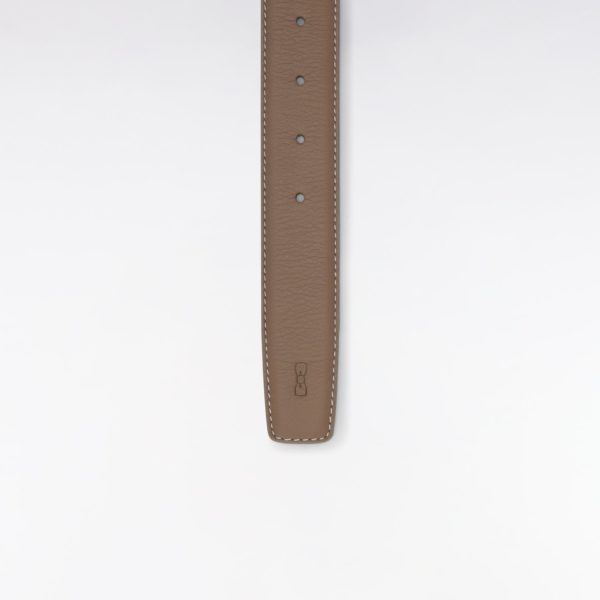 Ceinture Élastique En Caoutchouc Uni Beige Eden Park