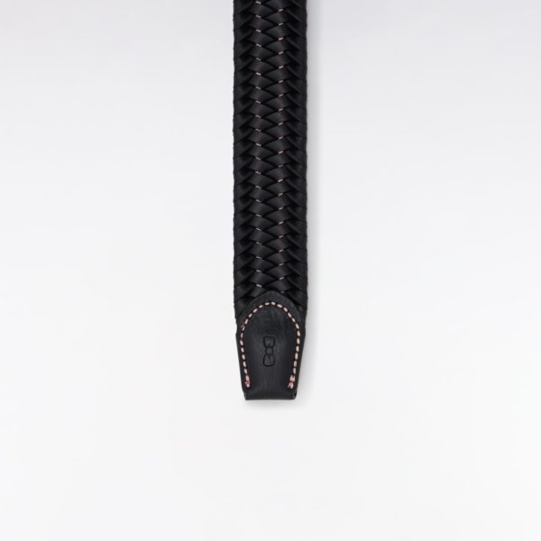 Ceinture En Cuir Tressé Marine Eden Park