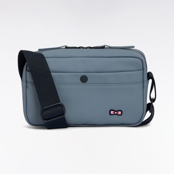 Camera Bag En Gomme Uni Gris Eden Park