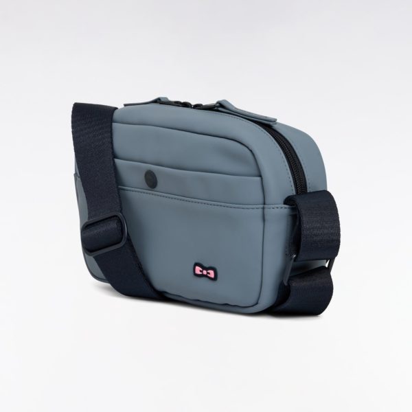 Camera Bag En Gomme Uni Gris Eden Park