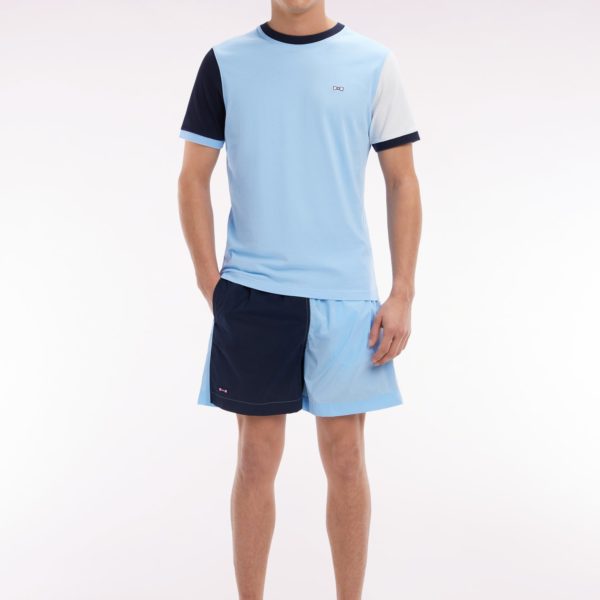 Maillot De Bain Bicolore Ciel Et Marine Eden Park