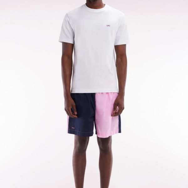 Maillot De Bain Bicolore Rose Et Marine Eden Park