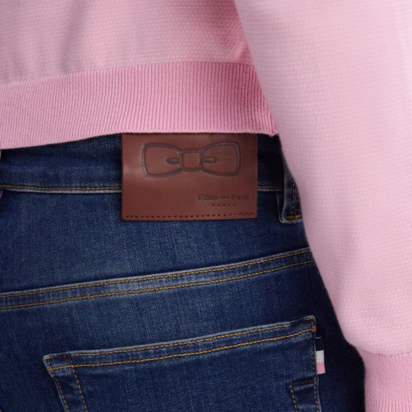 Jean 5 Poches En Denim Stretch Brut Coupe Slim Eden Park