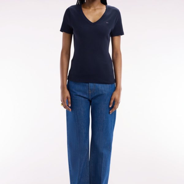 Jean 5 Poche En Denim Brut Coupe Flare Eden Park