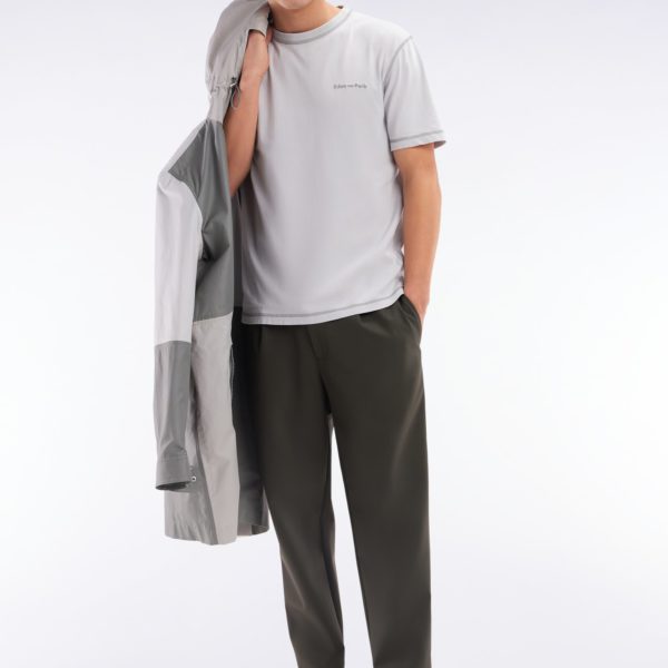 Pantalon À Taille Élastique Kaki Eden Park