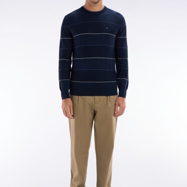 Pantalon À Taille Élastique En Lyocell Et Coton Stretch Camel Eden Park