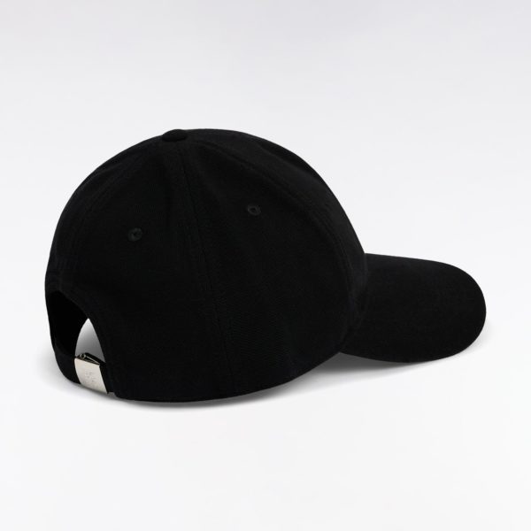 Casquette Unie En Piqué Coton Noir Broderie Nœud Papillon Eden Park