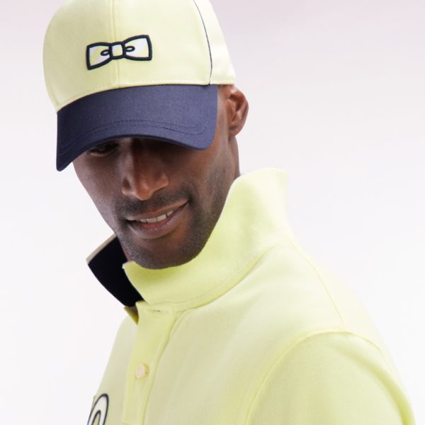 Casquette En Jersey De Coton Jaune Nœud Papillon Cerclé Eden Park