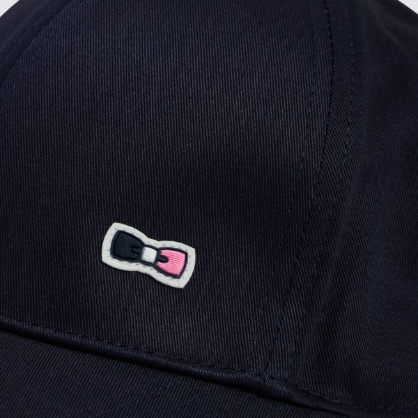 Casquette En Twill De Coton Marine Visière Passepoilée Eden Park