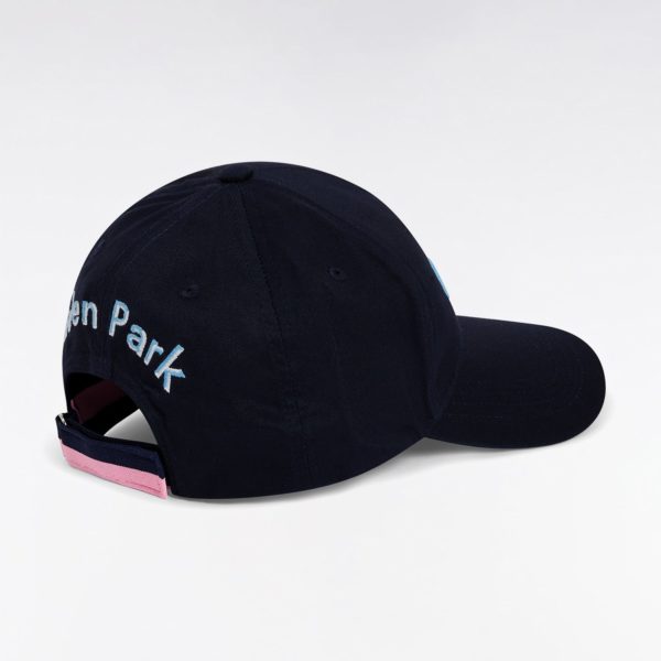 Casquette Unie En Twill De Coton Marine Broderies Bicolores Eden Park