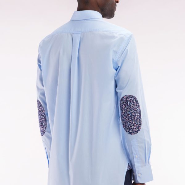 Chemise En Coton Ciel Coudière Coupe Droite Eden Park