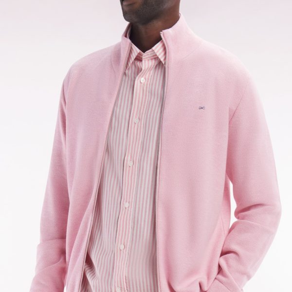 Chemise En Coton À Rayures Roses Coupe Droite Eden Park