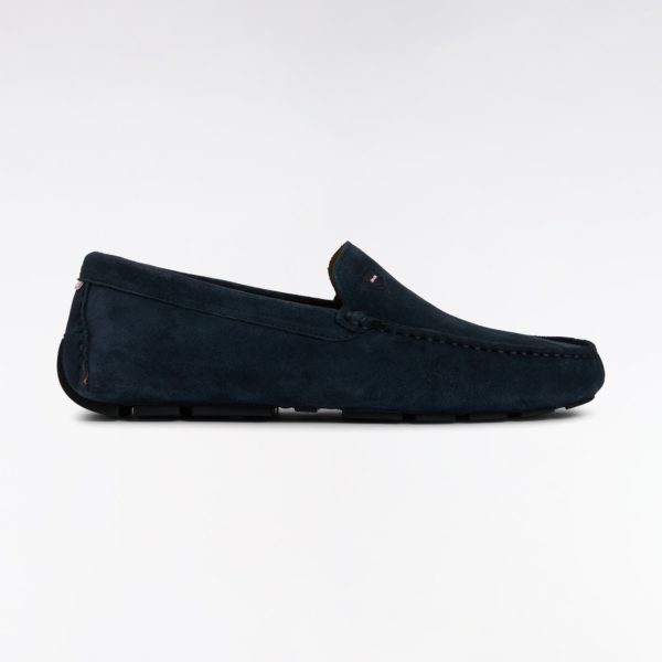 Mocassins En Cuir Suédé Bleu Marine Eden Park