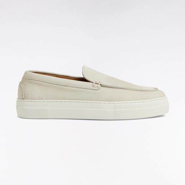 Mocassins À Semelles Sneakers En Cuir Suédé Écrus Eden Park