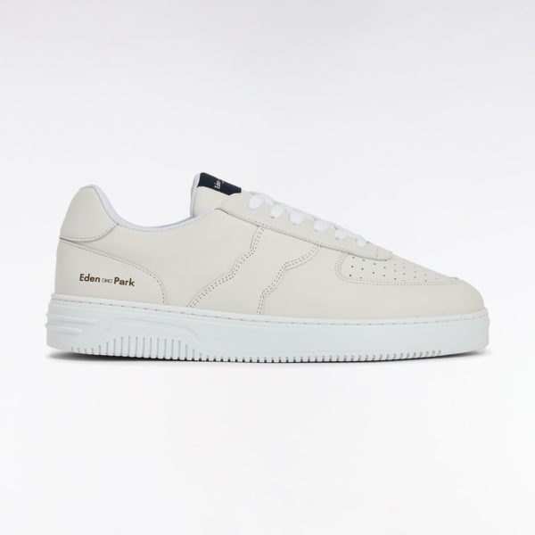 Sneakers En Cuir Perforé Blanches Eden Park