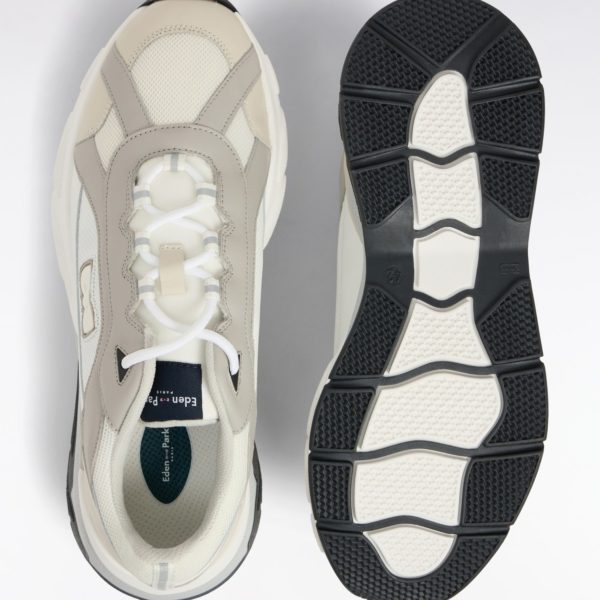 Sneakers Larges En Cuir Blanches Eden Park