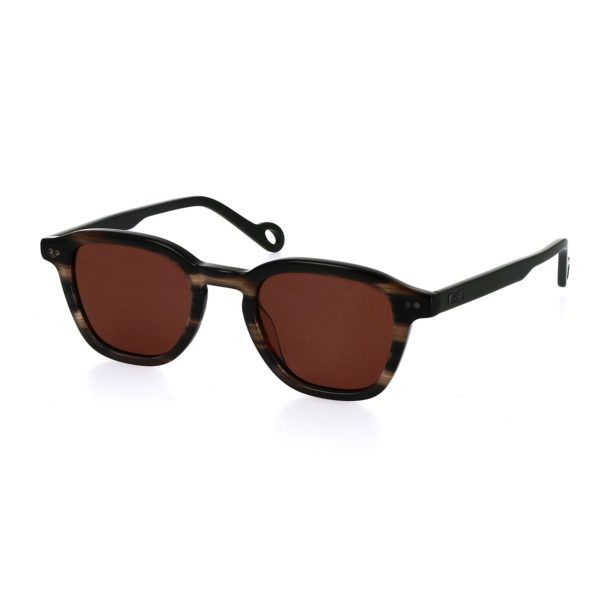 Lunettes De Soleil Xv De France En Acétate Écaille Kaki Eden Park