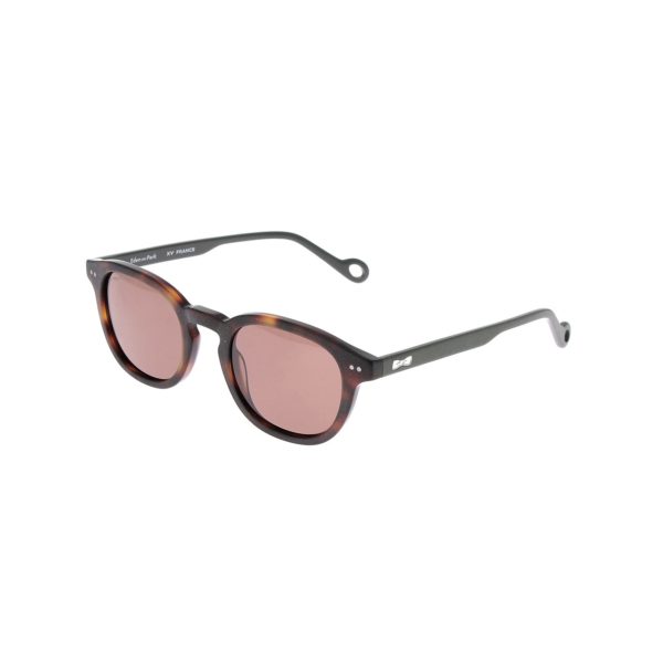 Lunette De Soleil En Acétate Écaille Marron Et Kaki Xv De France Eden Park