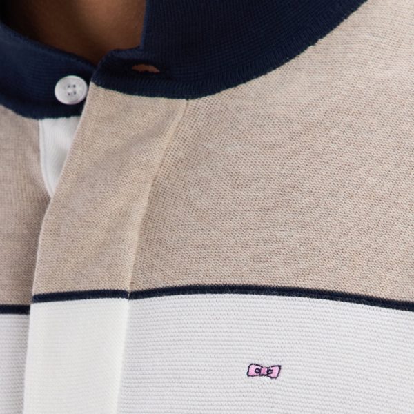 Pull À Col Maillot En Coton Beige Coupe Droite Eden Park