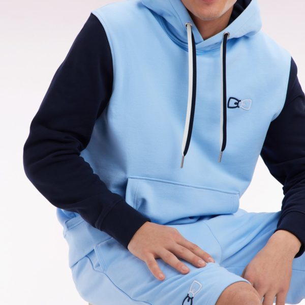 Short De Jogging En Coton Interlock Ciel Coupe Droite Eden Park