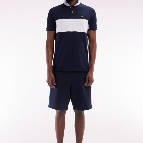 Short En Molleton Coton Marine Coupe Décontractée Eden Park