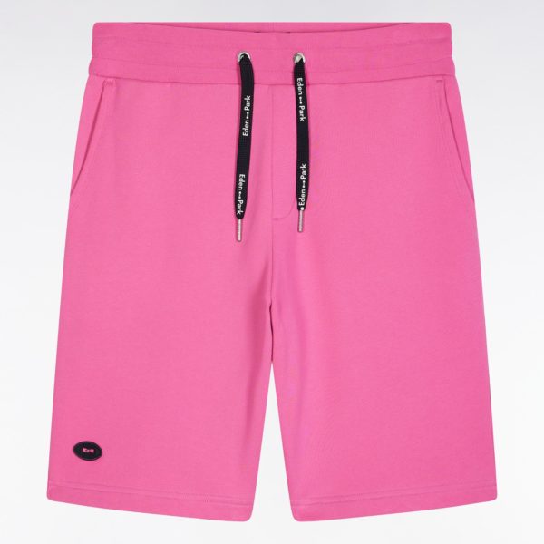 Short En Molleton Coton Rose Coupe Décontractée Eden Park