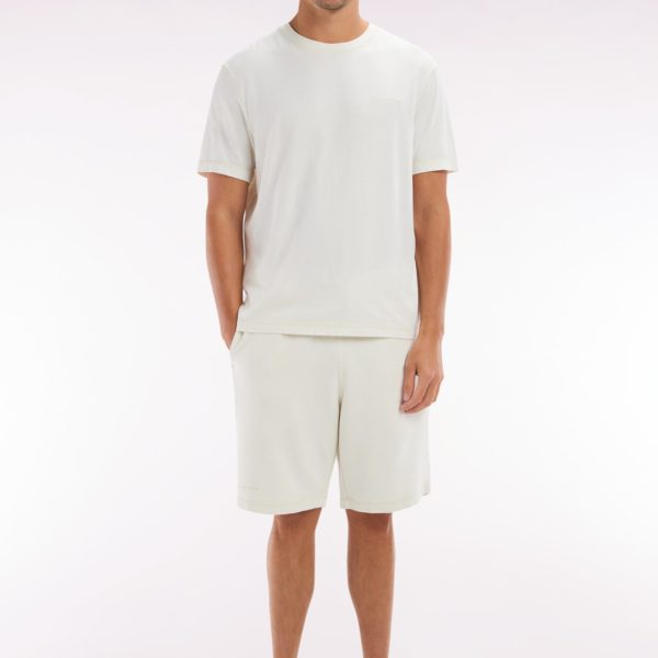 Short En Molleton Coton Beige Coupe Décontractée Eden Park