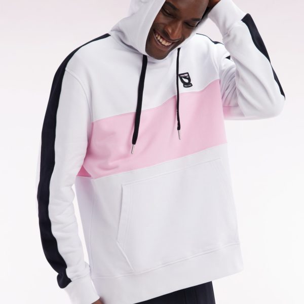 Sweatshirt À Capuche New Zealand En Coton Blanc Coupe Décontractée Eden Park