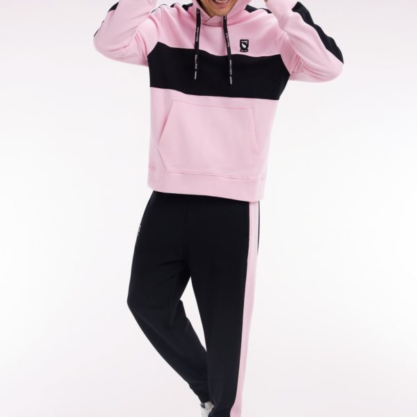 Sweatshirt À Capuche New Zealand En Coton Rose Coupe Décontractée Eden Park