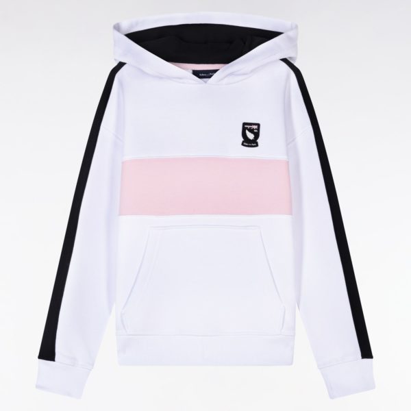Sweatshirt À Capuche Nouvelle Zélande En Coton Blanc Coupe Droite Eden Park