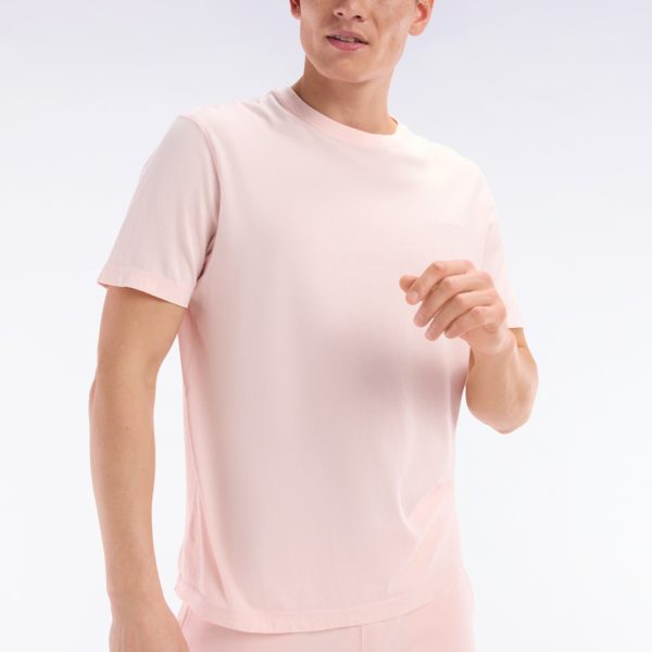 T-shirt En Coton Rose Pâle Surteint Coupe Décontractée Eden Park