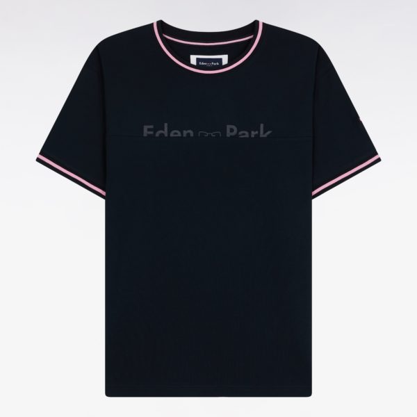T-shirt Marine Sérigraphie Eden Park Coupe Décontractée Eden Park