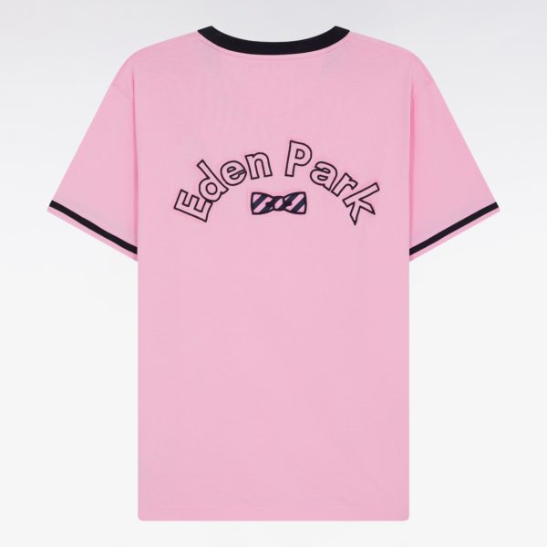 T-shirt En Coton Rose Broderie Nœud Papillon Eden Park Coupe Droite Eden Park