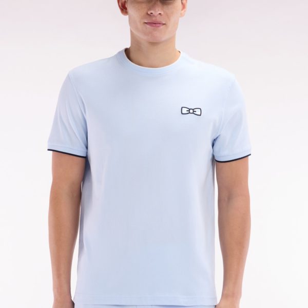 T-shirt En Coton Ciel Broderie Nœud Papillon Coupe Décontractée Eden Park