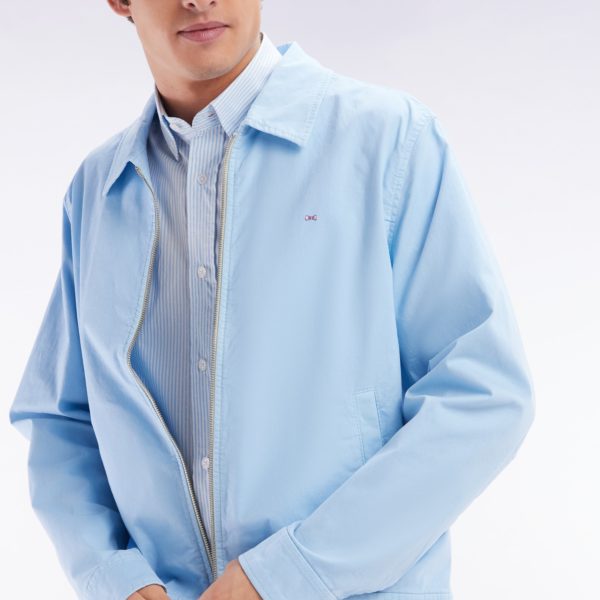 Blouson Zippé En Gabardine De Coton Stretch Ciel Eden Park