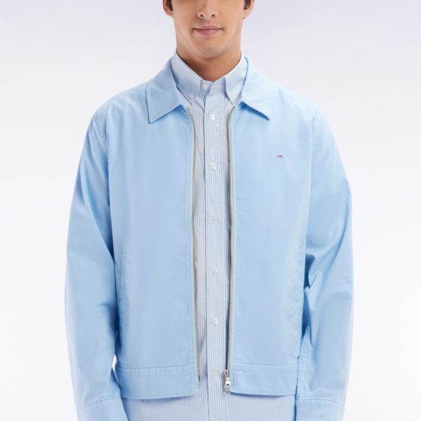Blouson Zippé En Gabardine De Coton Stretch Ciel Eden Park