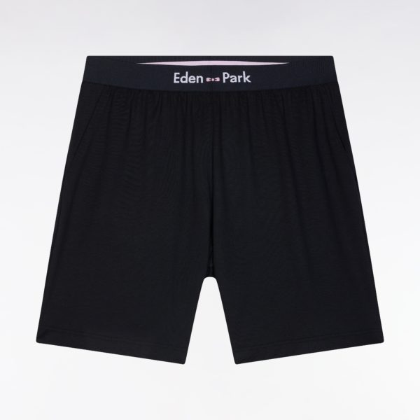 Pyjama Court En Jersey De Coton T-shirt Cerclé Kaki Short Marine Eden Park