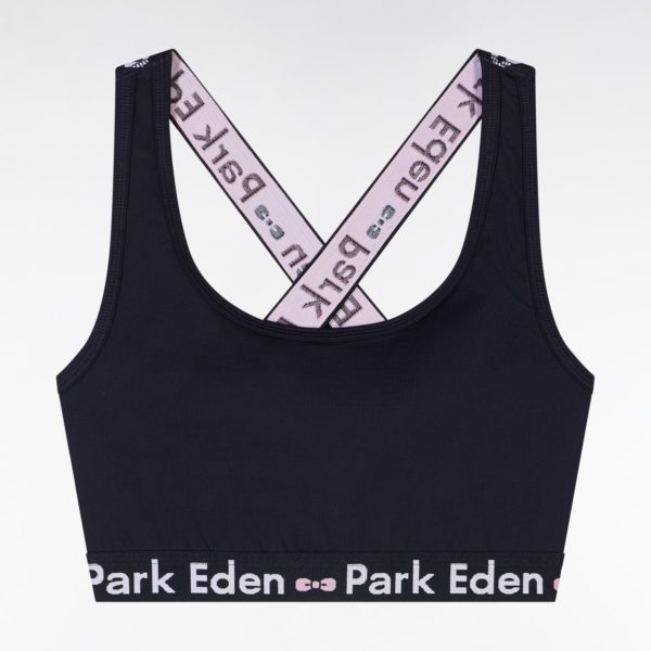 Brassière À Bretelles Croisées Marine Élastique Siglé Eden Park