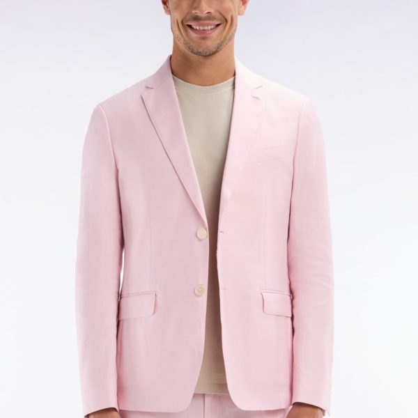 Veste De Costume En Lin Et Coton Stretch Rose Eden Park