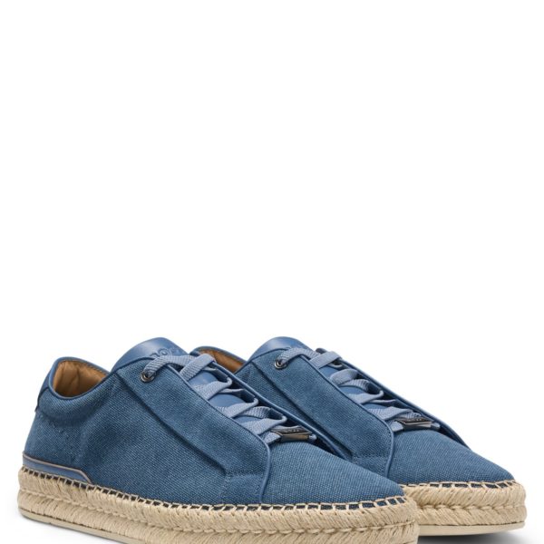 Baskets Gary en coton mélangé avec lacets invisibles – Hugo Boss