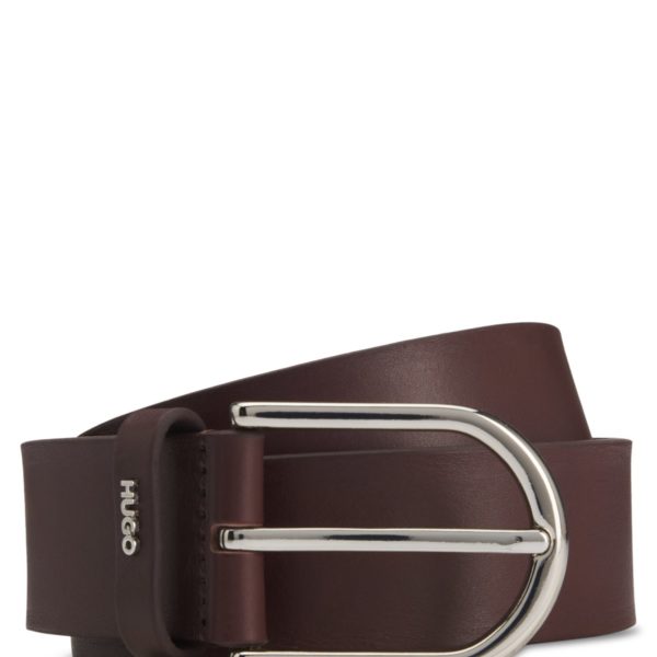 Ceinture en cuir avec passant logoté – Hugo Boss