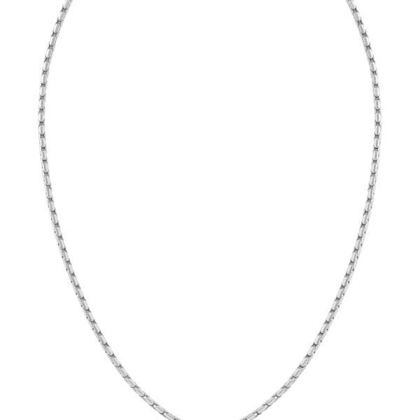 Collier argenté avec fermoir mousqueton logoté – Hugo Boss