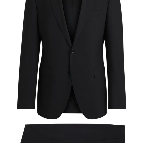Costume Regular en laine vierge stretch – Hugo Boss