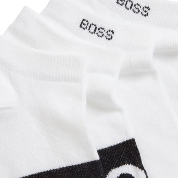 Lot de deux paires de chaussettes basses en maille stretch – Hugo Boss